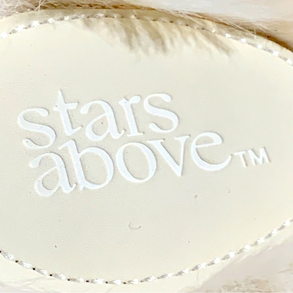 • Stars Above Slide Fluff Tan & Cream Slippers • - Picture 5 of 5